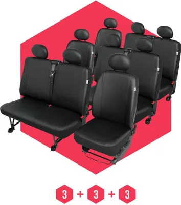 Immagine prodotto di Coprisedili per VW T6 (15-) 9 posti SET coprisedili auto Coprisedili