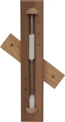 Produktbild von Weißes 15-Minuten-Sauna-Sanduhr-Glas