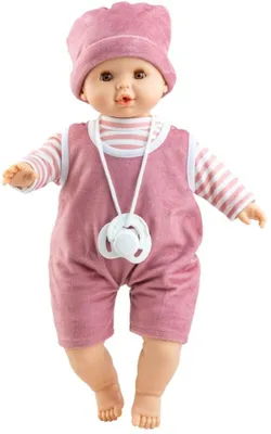 Image de Poupée Alex de Paola Reina, garçon de 36 cm, pull rayé, poupée jouet