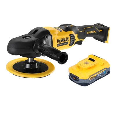 Produktbild von DeWalt DCM 849 N Akku Exzenter Poliermaschine 18 V 180 mm Brushless + 1x Powerstack Akku 5,0 Ah - ohne Ladegerät