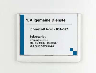 Produktbild von DURABLE Türschild Click SIGN 486102 149x105,5mm weiß