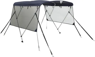 Immagine prodotto di vidaXL 3-Bow Bimini-Top con pannelli laterali in rete 183x(170-182)x137 cm