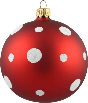 Produktbild von Weihnachtskugel Roter Punkt