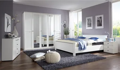 Produktbild von Schlafzimmer Set 5-teilig CROPANI-43 mit Bett 180x200 in weiß