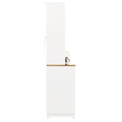 Produktbild von Flieks Küchenschränke mit Acryltüren und LED-Beleuchtung, Küchenschränke, Sideboards 120x40x180cm, Weiß
