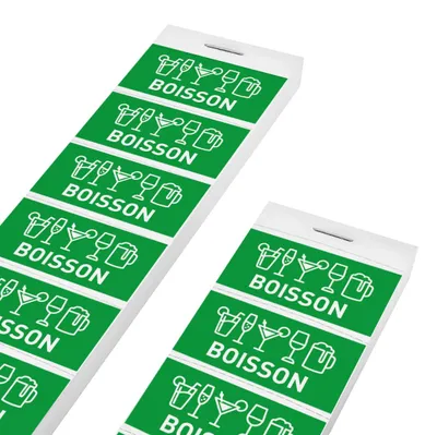 Image de Carnet de tickets boisson vert - 1000 tickets - CombiCraft