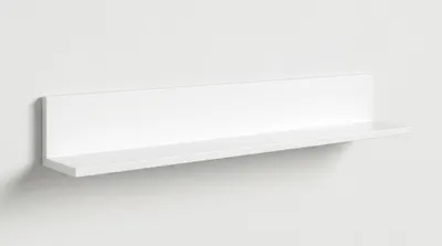 Image de Étagère murale, style moderne, blanche, idéale pour le salon, pratique, confortable et esthétique