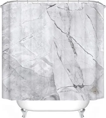 Produktbild von Famanu Duschvorhang Marmor-Design - 120x200 cm, 180x180 cm, 180x200 cm, 200x200 cm