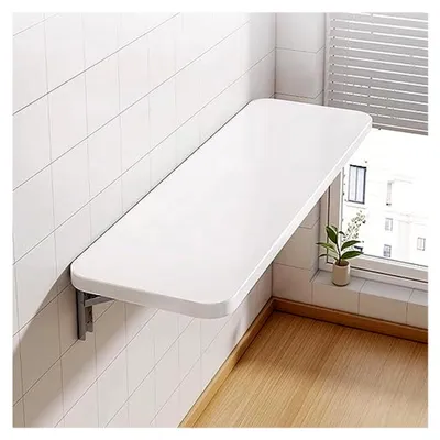 Produktbild von Klapptisch zur Wandmontage, multifunktional, Weiß, 60 x 30 x 1,6 cm