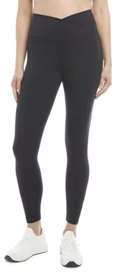 Produktbild von Danskin Damen Crossover Waist 7/8 Leggings, Schwarzsalz, S