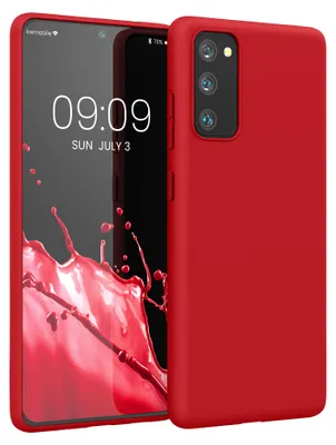 Produktbild von kwmobile Handyhülle für Samsung Galaxy S20 FE Hülle - TPU Case - Kabelloses Laden - Schutzhülle Cover in Klassisch Rot