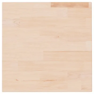 Immagine prodotto di Piano Tavolo Quadrato 40x40x2,5 cm Massello Rovere Non Trattato