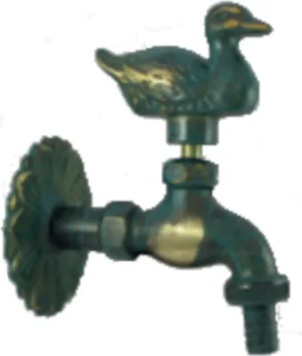 Produktbild von Messing-Nostalgie-Auslaufventil mit Entengriff 13 mm (1/2")