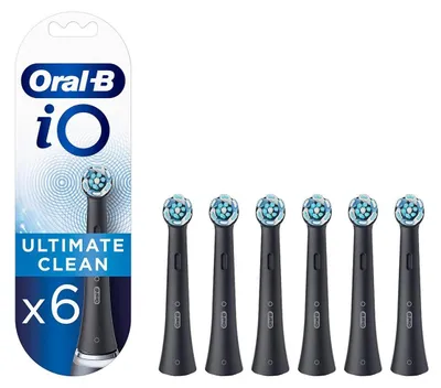 Productafbeelding van Oral-B iO Ultimate Clean iO, 6 stuks, zwart, 3 maanden, universele pasvorm