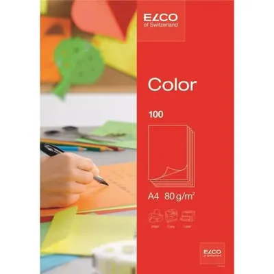 Immagine prodotto di ELCO E-74616.92 ELCO Kopierpapier Color rot DIN A4 80 g/m² 100 Blatt