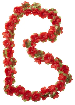 Produktbild von Basil Blumengirlande Flower Garland, Red, One Size, 50184