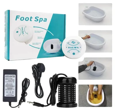 Produktbild von Fußentgiftungs-Spa-Maschine, Ionen-Technologie, Heimbehandlung, 1 Set mit Waschbecken, EU-Stecker, 220 V