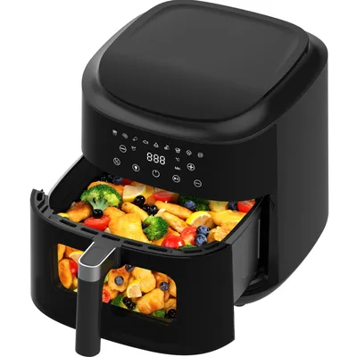 Produktbild von Airfryer 9L XL Heißluftfritteuse – 2350W, Digital-Touchscreen, 9 Programme, Sichtfenster mit Licht, fettarm & ohne Öl