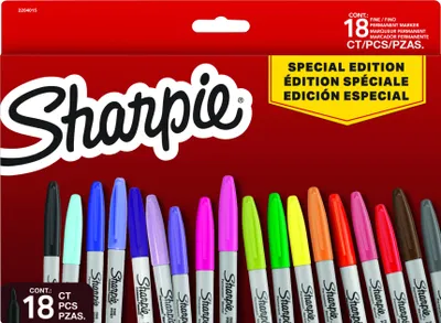 Obrázok produktu pre Sharpie 2204015, 18 kusov, Tenký hrot, Viacfarebný, 1 mm, Box