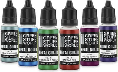 Produktbild von Green Stuff World GSW9912 – Metallic-Farben-Set – Farben – Neu