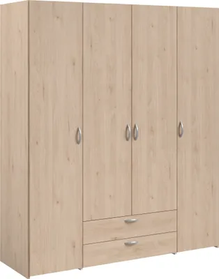 Produktbild von Daily 11 Kleiderschrank 4-türig Holzoptik 160x185x51cm