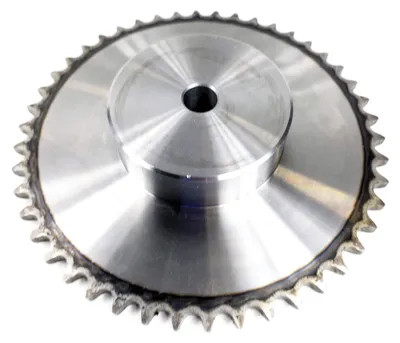 Immagine prodotto di Pignone 10B a 46 denti con mozzo, temprato P: 15,875, 5/8″ Ozdowski a fila singola