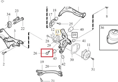 Produktbild von VOLVO XC90 Querlenkerbolzen hinten M12x70 OE 985308