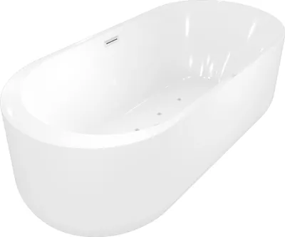 Produktbild von freistehende Badewanne Wanne F16 170x80cm Whirlpool mit Luftmassage