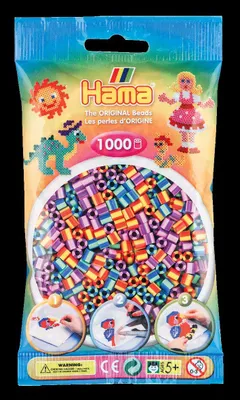 Obrázok produktu pre Hama Beads 207-92, Detská remeselná súprava, 5 rok / roky, PVC, Viacfarebný, 1000 kusov