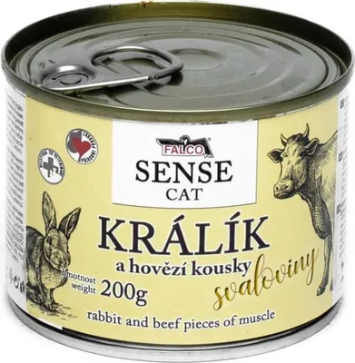 Image de FALCO SENSE CAT lapin et bœuf 200 g