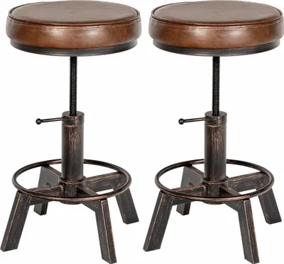 Produktbild von CLP 2er Set Hocker Destin im Industrial Design bronze