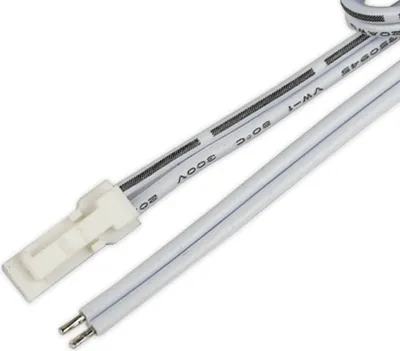 Produktbild von ISOLED MiniAMP Anschlussstecker male, 30cm, 2-polig, weiß, max. 3A