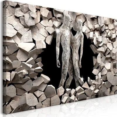 Produktbild von Wandbild Mega XXXL 3D Effekt 250x125 cm Einteiliger XXL-Format Kunstdruck zur Selbstmontage Leinwandbilder moderne Bilder DIY Wanddekoration Wohnung Deko Abstrakt h-A-0045-ak-e
