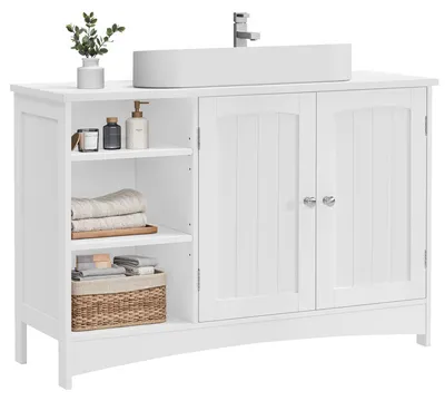 Obrázek produktu pro Skříňka Pod Umyvadlo, Skříňka Pod Umyvadlo, 90 X 30 X 60 Cm, Skříňka Se 2 Dvířky, Otevřený Úložný Prostor, Nastavitelné Police