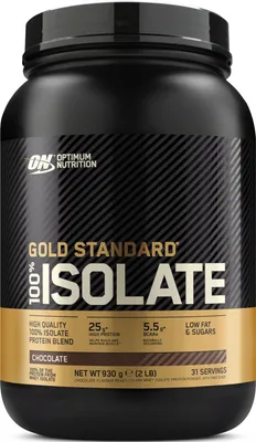 Image de Whey Isolate - Optimum Nutrition - 100% Isolate Gold Standard (930g) - Saveur Chocolat