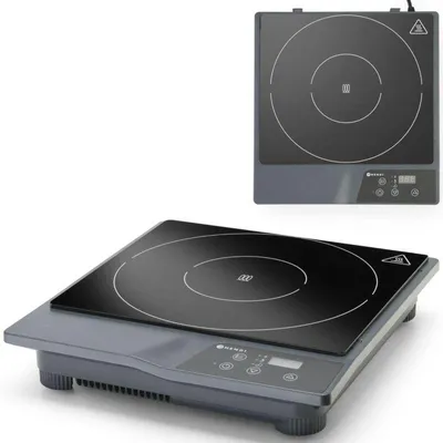 Image de Plaque de cuisson à induction – Plaque de cuisson électrique compacte – Puissance de 1800 W et minuterie digitale jusqu'à 180 minutes