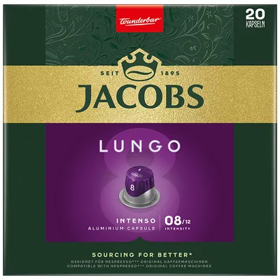 Image de Jacobs capsules Lungo Intenso | 20 capsules compatibles Nespresso