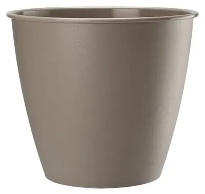 Image de Pot décoratif en plastique beige Azalée 15x14 cm