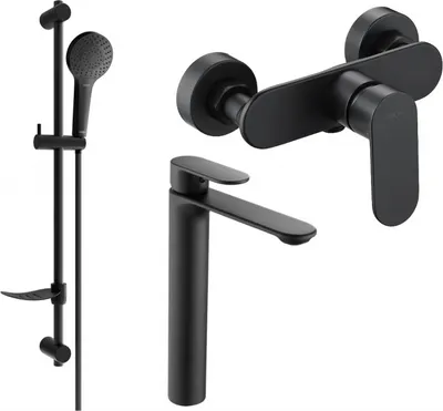 Produktbild von Mexen Milo DF05 Brausegarnitur, Schwarz - 71314DF05-70