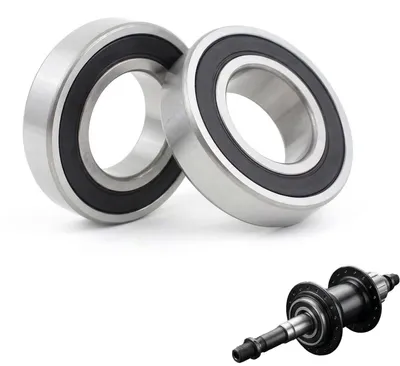 Kugellager 6203-2RS 17×40×12 mm, Stahl 100Cr6, doppelt abgedichtet