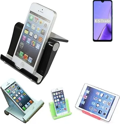 Produktbild von K-S-Trade Handy-Ständer kompatibel mit Cubot Note 7 faltbarer Tischständer Smartphone Tablet Halterung Reise