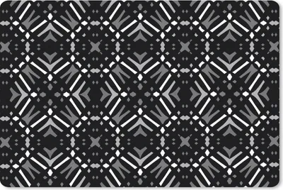 Produktbild von MuchoWow® Schreibtischunterlage Muster - Schwarz und Weiß - Geometrie 60x40 cm - XXL Mauspad - Großes Mauspad