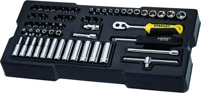Zdjęcie produktu dla Stanley HTS 1/4 Steckschluessel/Zubehoer 60-tlg