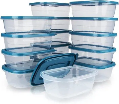 Produktbild von Famanu Aufbewahrungsboxen 15 Stück mit Deckel - 500 ml