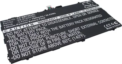 Produktbild von Akku für Samsung Galaxy Tab S 10.5 (eq. EB-BT800FBE), 7900mAh