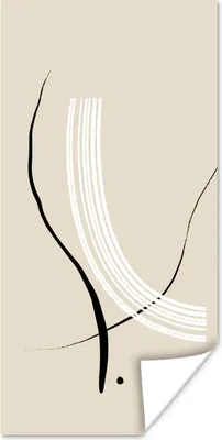 Produktbild von MuchoWow® Poster Linie - Pastell - Gestaltung 60x120 cm - Wandschmuck