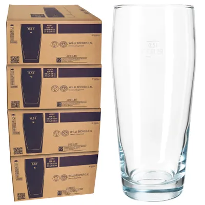 Produktbild von 48er Set Willibecher 0,5 L geeicht Bierglas Trinkglas Cocktails Drinks