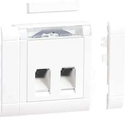 Produktbild von Hager Geräteeinbauset 2f GSETDM0329016RJ45 f.Type 03 frontrastend (GSETDM0329016)