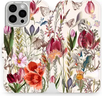 Produktbild von Handyhülle mit klappe für iPhone 16 Pro Max, Mobiwear Book, Blumenstrauß