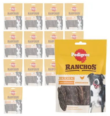 Zdjęcie produktu dla Pedigree Ranchos Jerkies 14x70g Bezzbożowy Przysmak Dla Psa Z Kurczakiem